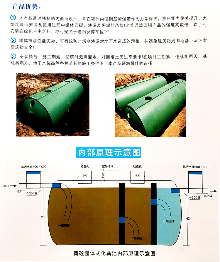 思茅玻璃钢化粪池
